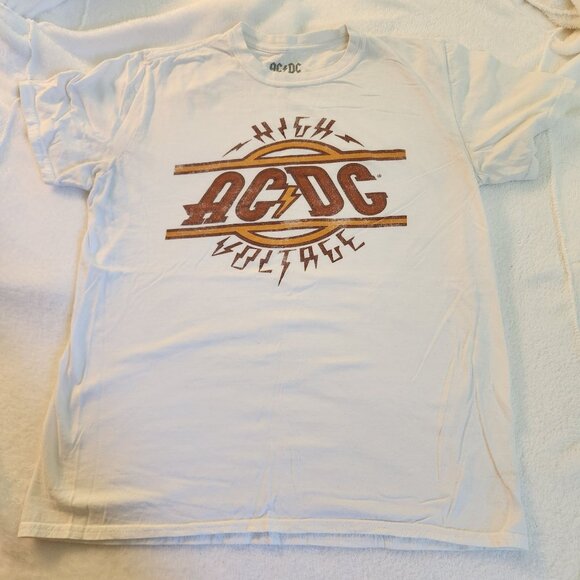AC/DC High Voltage White T-Shirt Officially Licensed Size S - Picture 1 of 4